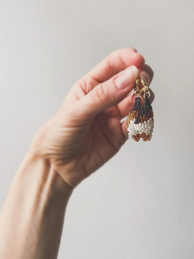 beaded earrings bubbles