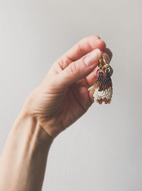 beaded earrings bubbles