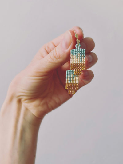 beaded earrings popsicle
